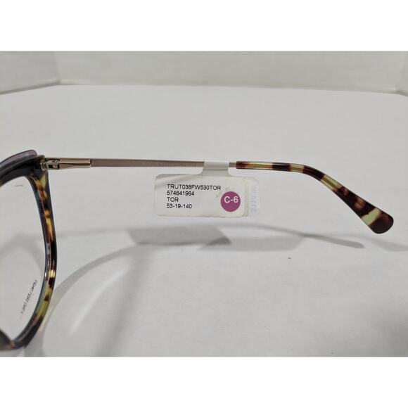 True Religion Eyeglasses Frames Size 53 - 19 - 140 Yellow Tortoise Eye Frame - Picture 4 of 6